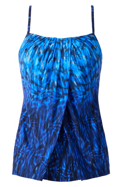 Shop Miraclesuit ® Paka Mayan Jubilee Tankini Top In Blue/black