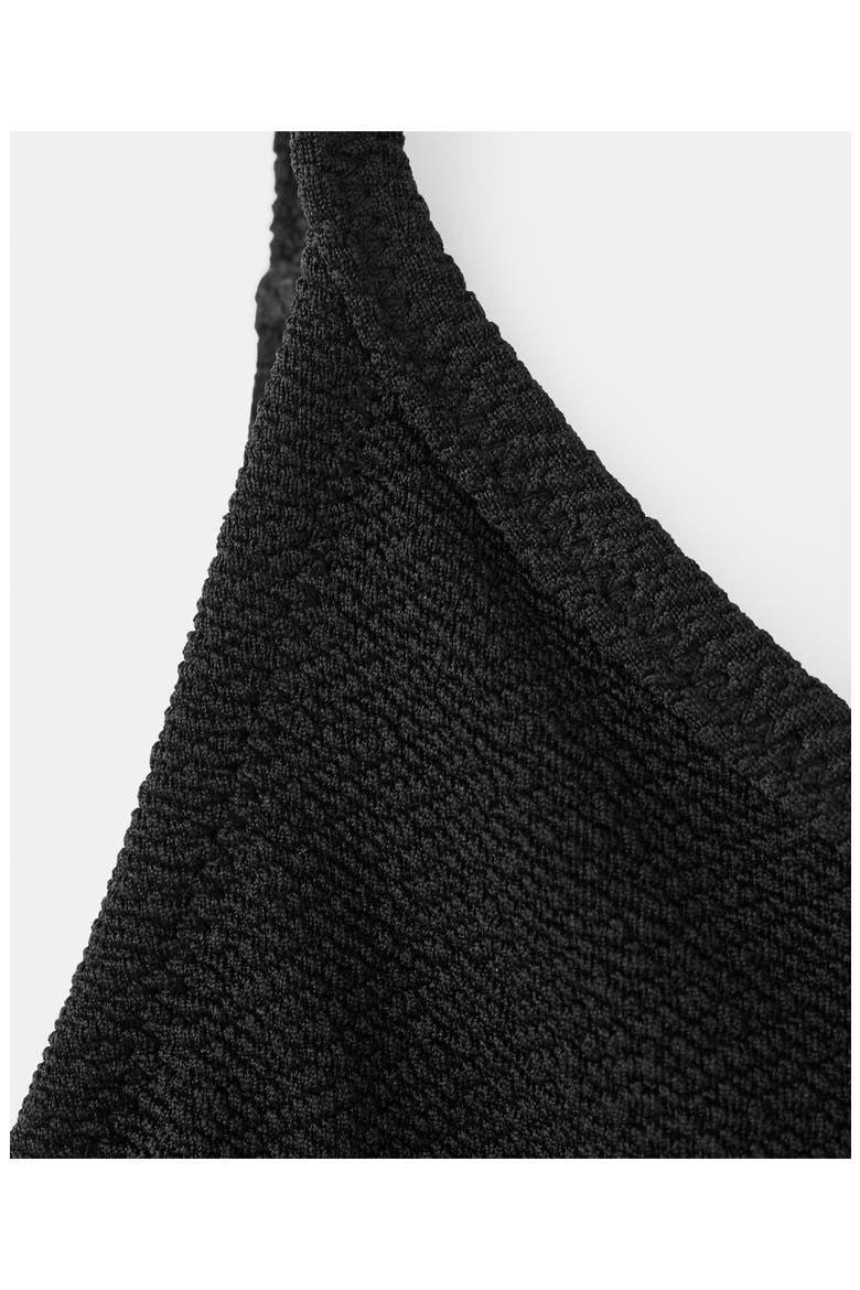 Textured One-Piece Swimsuit, Alternate, color, BLACK