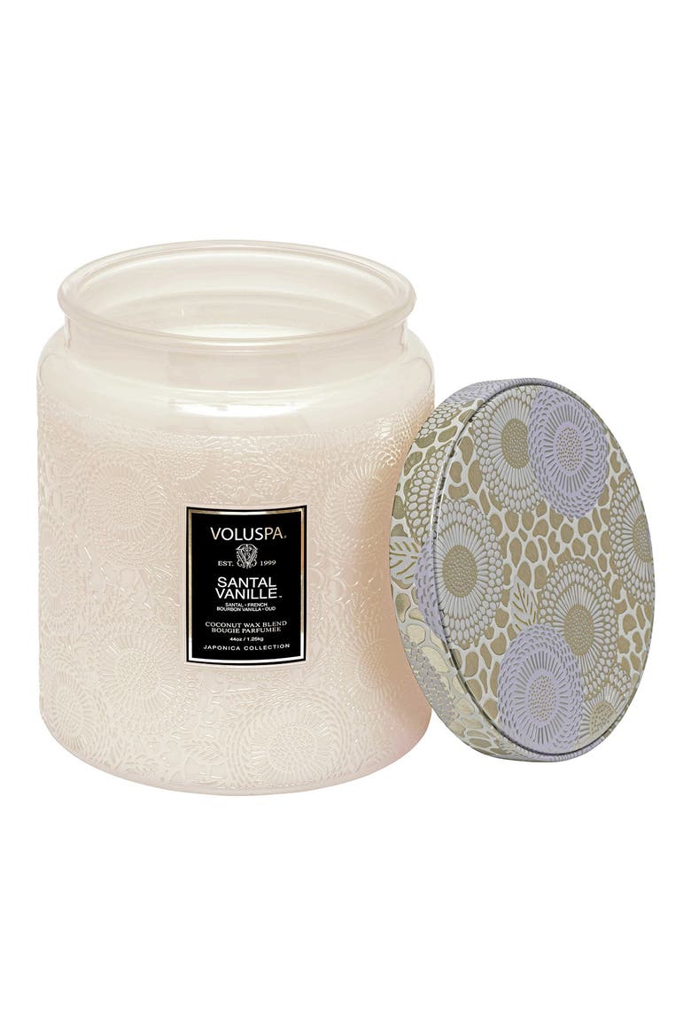 Santal Vanille Luxe Jar Candle, Alternate, color, SANTAL VANILLE