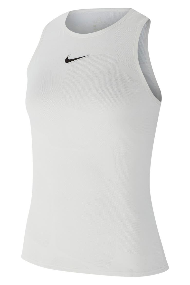 Court Dri-FIT Tennis Tank, Main, color, WHITE/ OFF NOIR