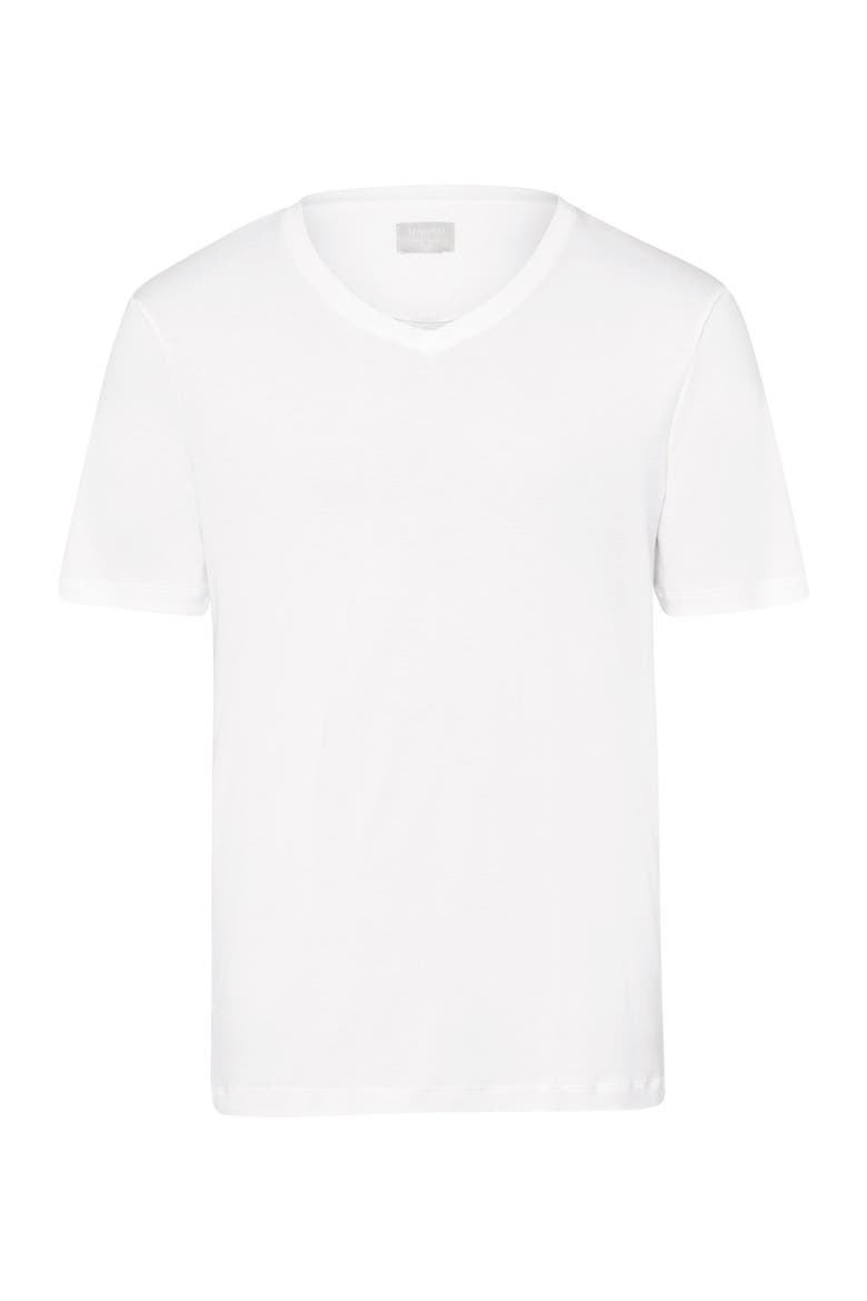 Sea Island Cotton Cotton V-Neck T-Shirt, Main, color, White