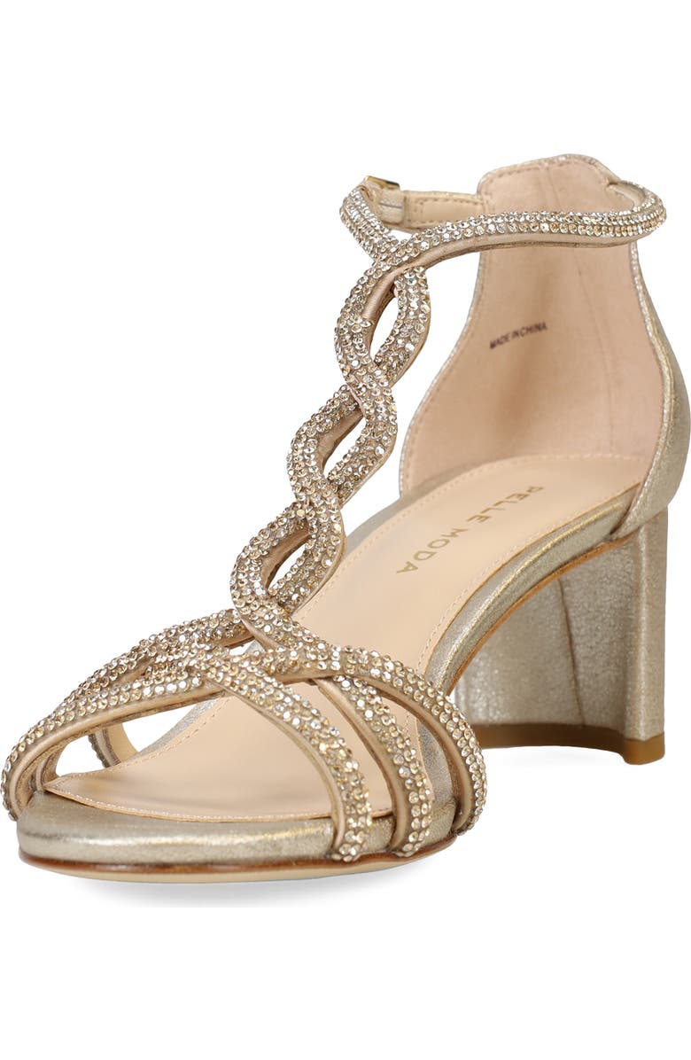 Pelle Moda Vae T-Strap Sandal, Alternate, color, Platinum Gold