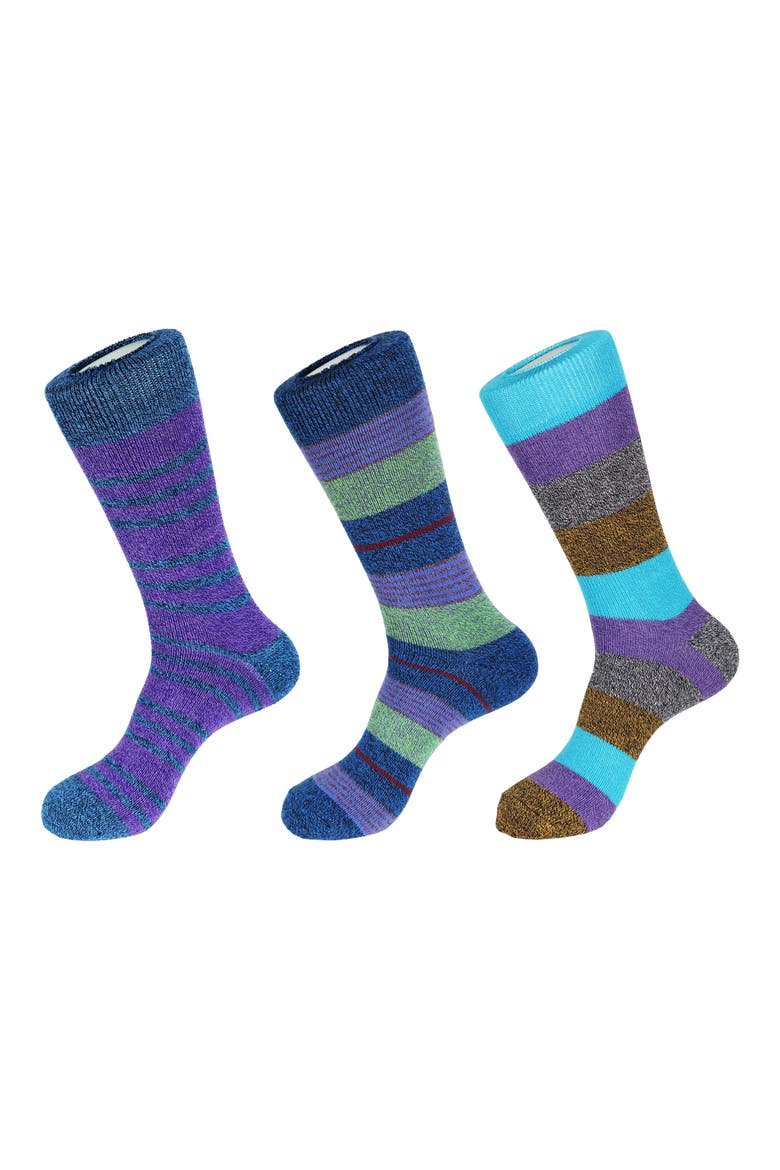 3-Pack Boot Socks, Main, color, BLUE PURPLE