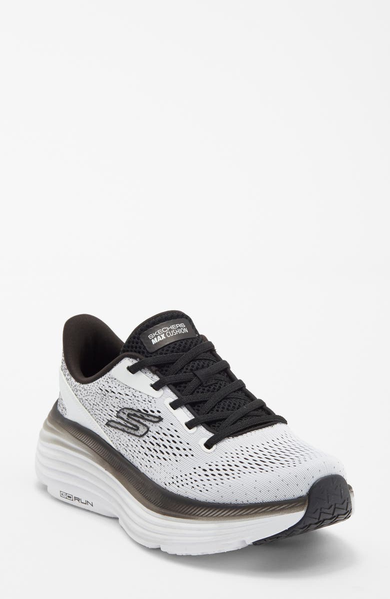 SKECHERS Max Cushiong Endeavor Kauska Sneaker, Main, color, White/ Black