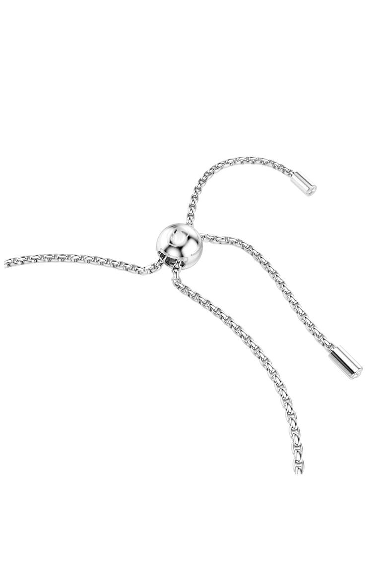 Matrix Graduated Zirconia Slider Bracelet, Alternate, color, WHITE/ SILVER