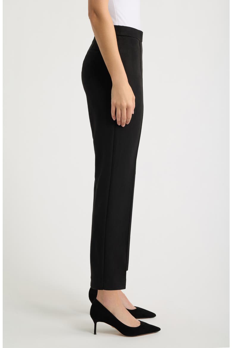 Pintuck Straight Leg Ankle Pants, Alternate, color, ANNE BLACK