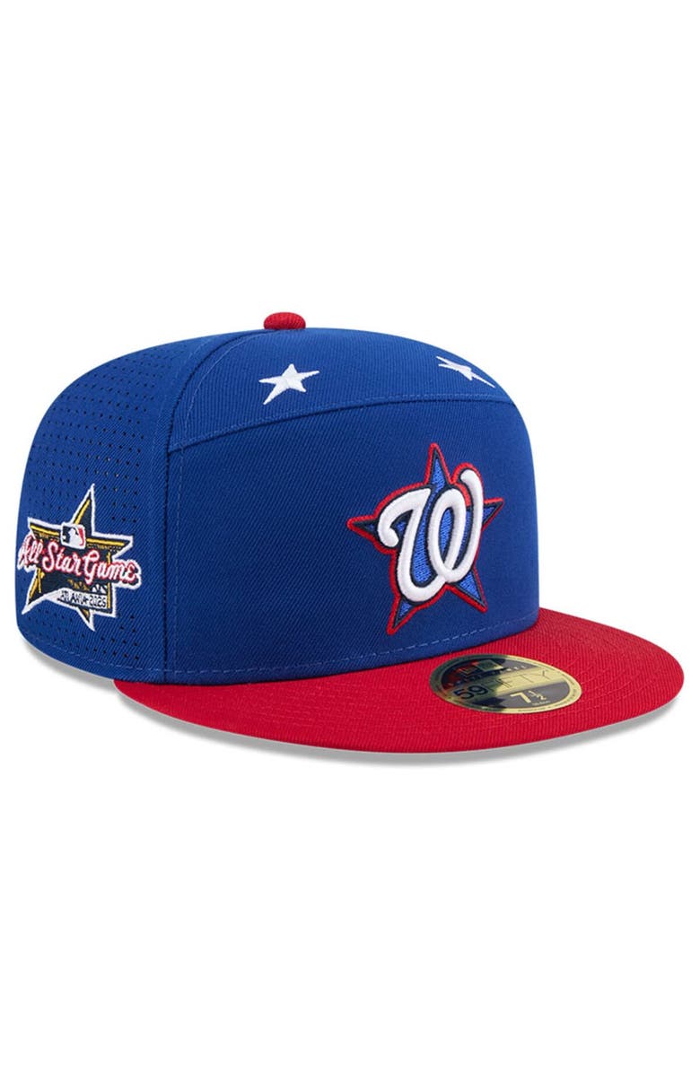 New Era Men's New Era Blue/Red Washington Nationals 2025 MLB All-Star Game Workout Side Patch 59FIFTY Fitted Hat, Main, color, Blue