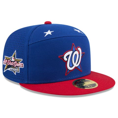 Men's New Era Blue/Red  Washington Nationals 2025 MLB All-Star Game Workout Side Patch 59FIFTY Fitted Hat