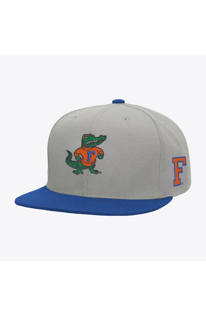 Mitchell & Ness Men's Mitchell & Ness  Gray/Royal Florida Gators Plaid OG Snapback Hat, Main, color, Gray