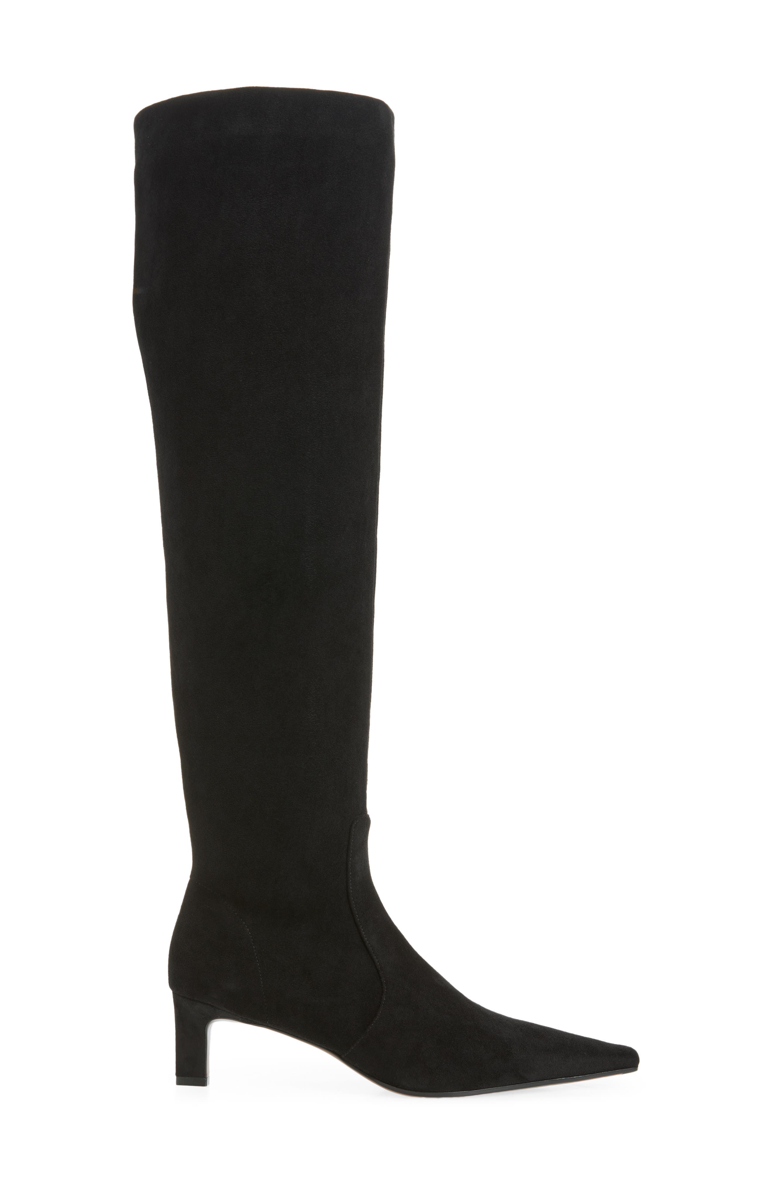 Liminal Pointed Toe Boot, Alternate, color, BLACK SUEDE