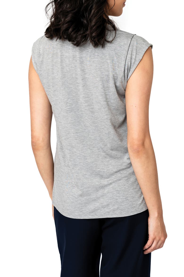 The Favorite Luxe V-Neck T-Shirt, Alternate, color, HEATHER GREY