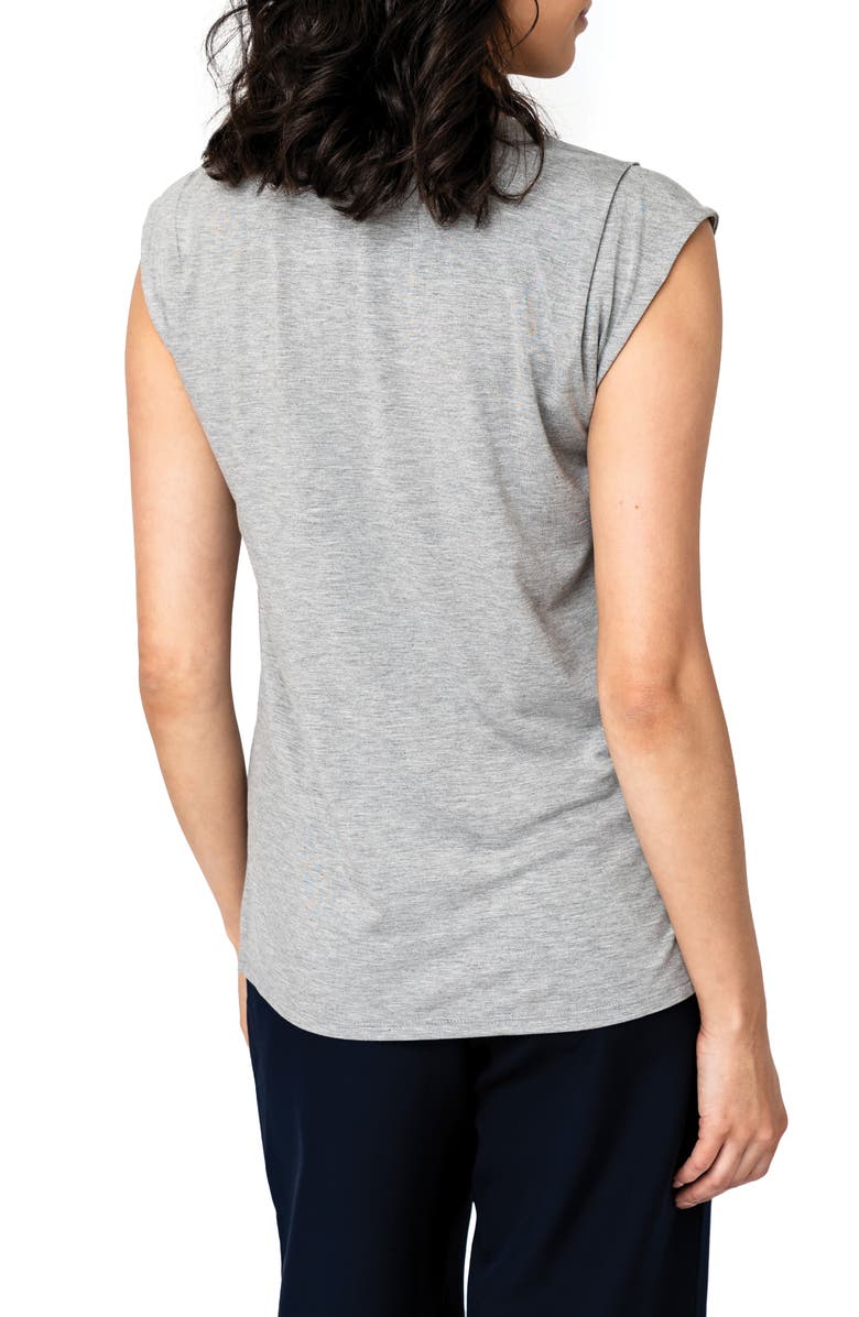 GIBSONLOOK The Favorite Luxe V-Neck T-Shirt, Alternate, color, Heather Grey