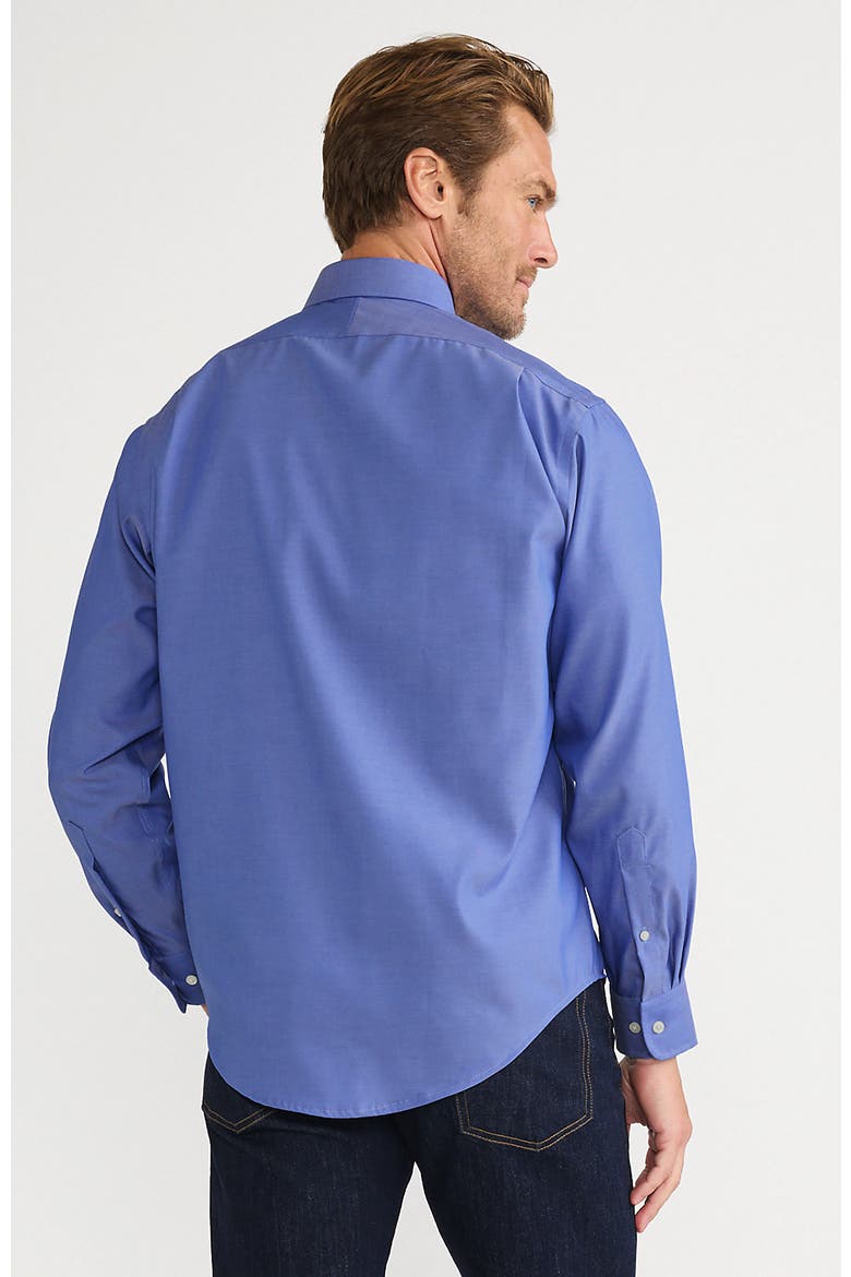 No Iron Supima Cotton Pinpoint Straight Collar Dress Shirt, Alternate, color, Light French Blue