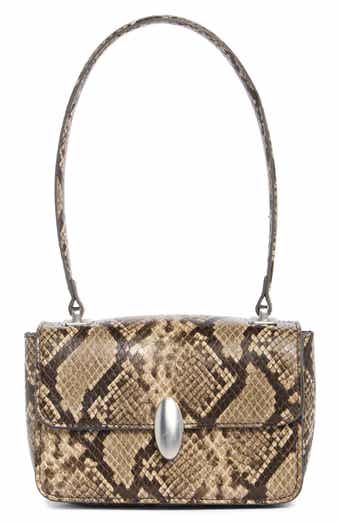 Square Saddle Faux Leather Shoulder Bag