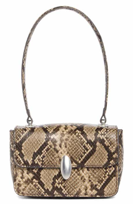 Square Saddle Faux Leather Shoulder Bag