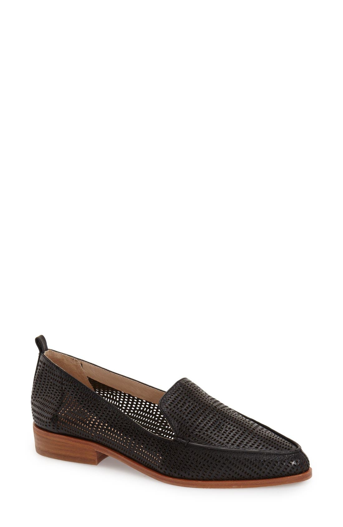'Kade' Cutout Loafer (Nordstrom Exclusive), Main, color, BLACK
