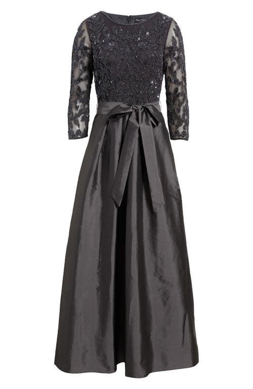 Pisarro Nights Sequin Bodice Gown In Black