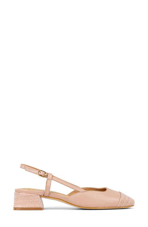 DONALD PLINER DONALD PLINER CROC EMBOSSED TOE SLINGBACK PUMP