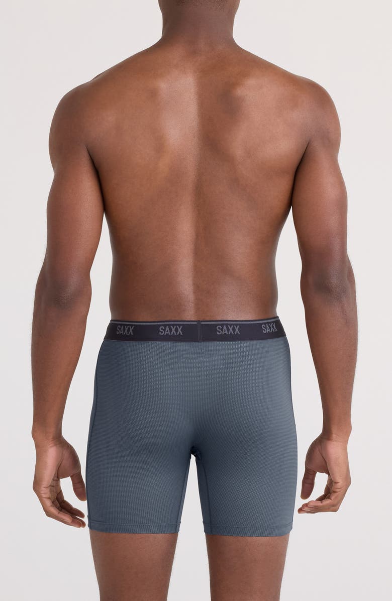 SAXX Assorted 3-Pack Quest Quick Dry Mesh Slim Fit Boxer Briefs, Alternate, color, Black/ Turbulence/ Maritime