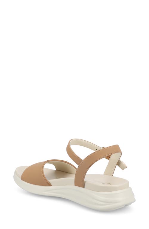 Journee Collection Jaylee Wedge Sandal In Sand