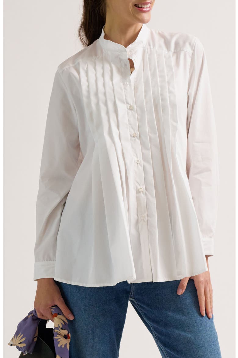 Ika Maternity & Nursing Shirt, Main, color, White