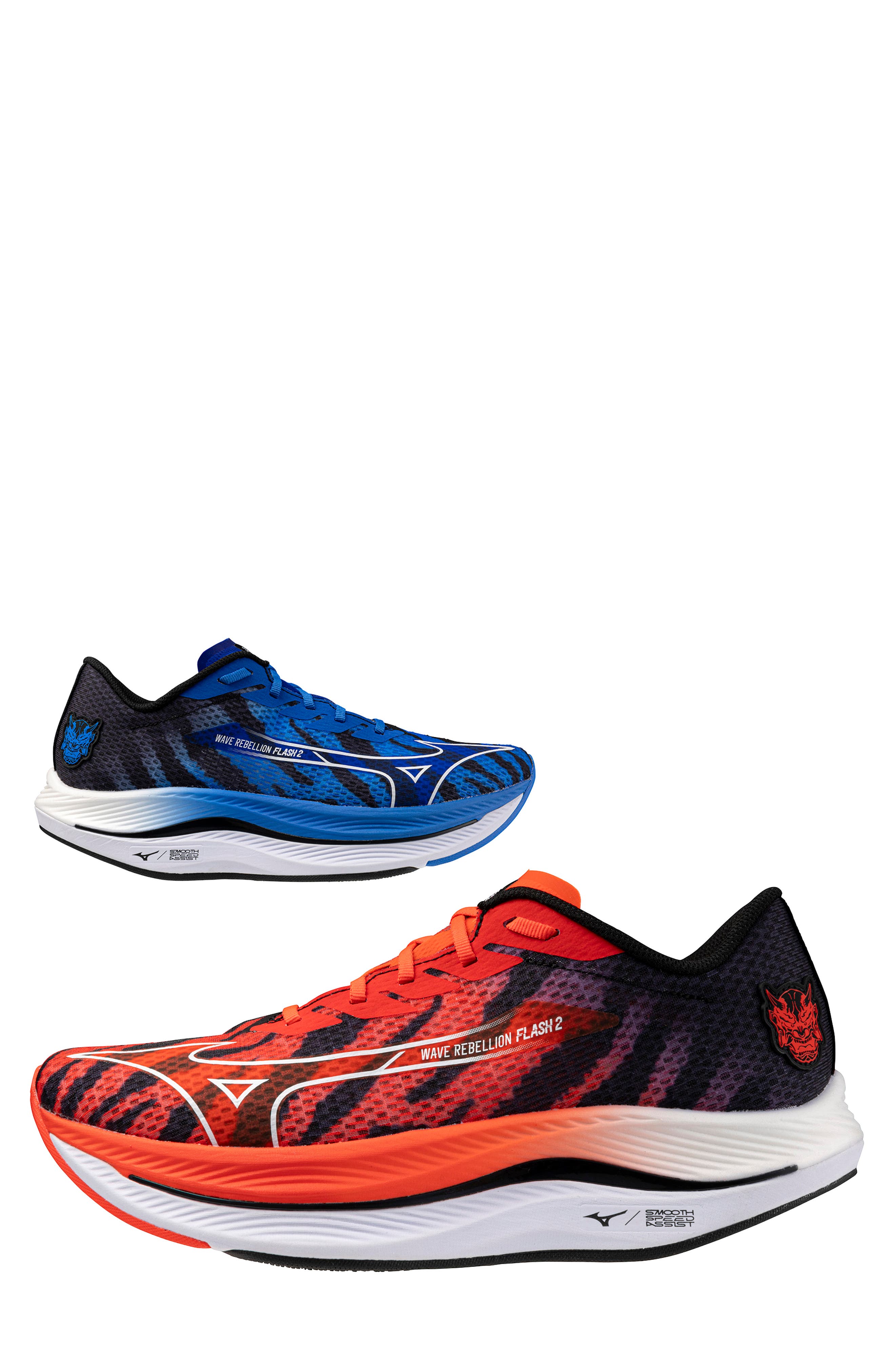 Mizuno Wave Rebellion Flash 2 Speed Running Shoe, Alternate, color, Ignition Red-White