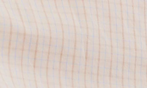 Free People Sabine Tailored Stripe Button-up Shirt In Neutral