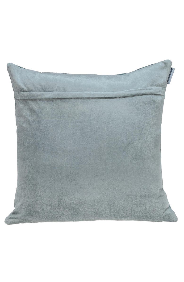 PARKLAND COLLECTION Basil Quilted Velvet Throw Pillow, Alternate, color, Gray