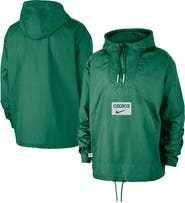 Nike Men's Nike  Green Boston Celtics Courtside Premium Club Anorak Quarter-Zip Pullover Hoodie