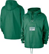 Nike Men's Nike Green Boston Celtics Courtside Premium Club Anorak Quarter-Zip Pullover Hoodie