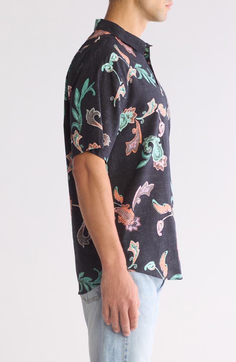 Billabong Sundays Print Short Sleeve Button-Up Shirt, Alternate, color,