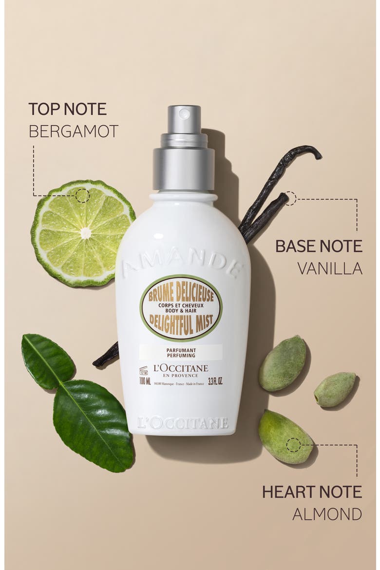 Almond Hair & Body Mist, Alternate, color, NO COLOR