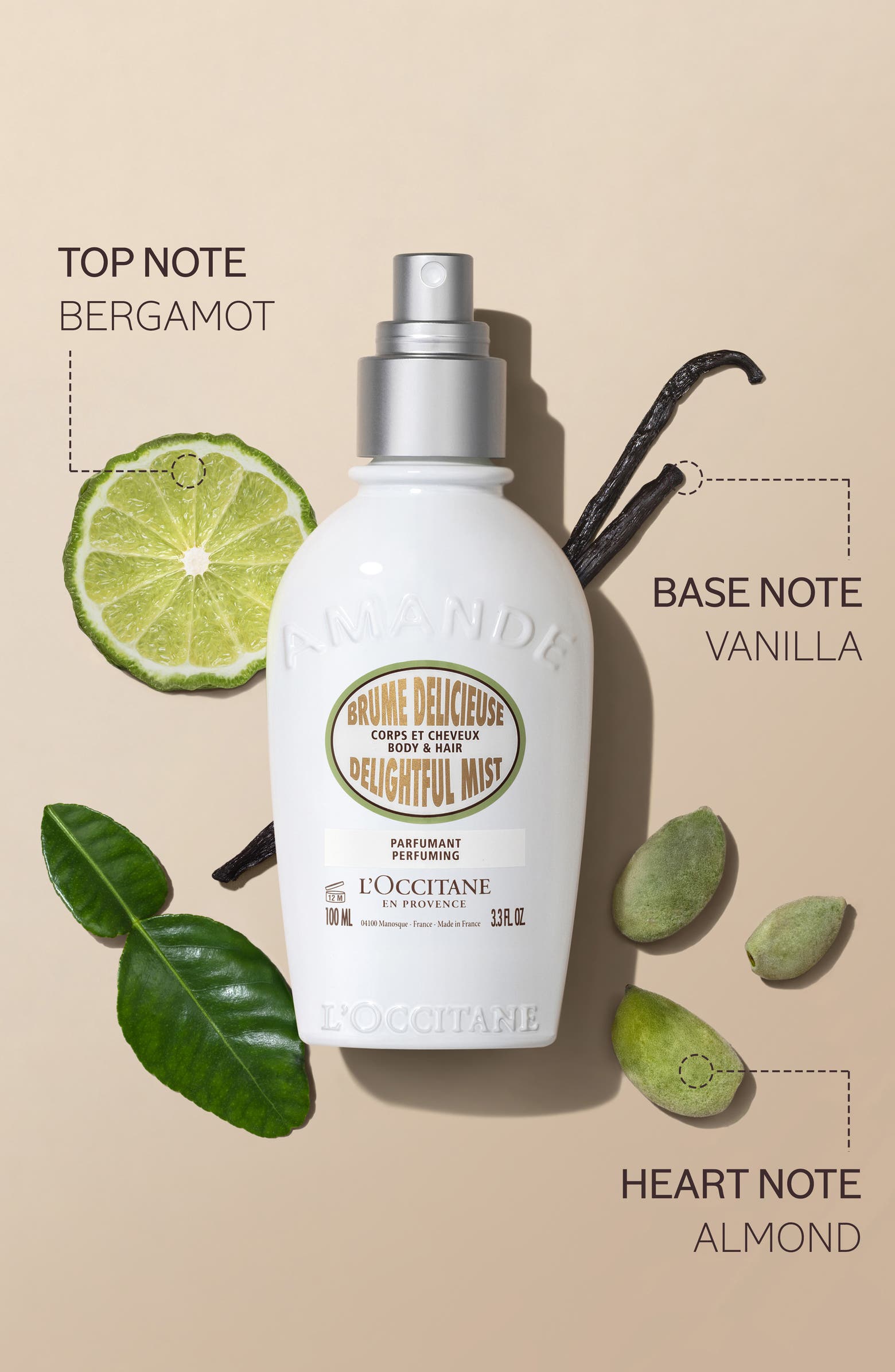 L'Occitane Almond Hair & Body Mist | Nordstrom
