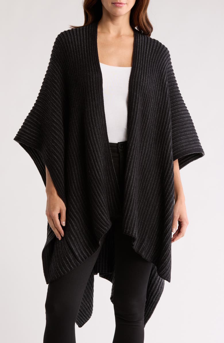 AllSaints Pleated Ruana, Main, color,