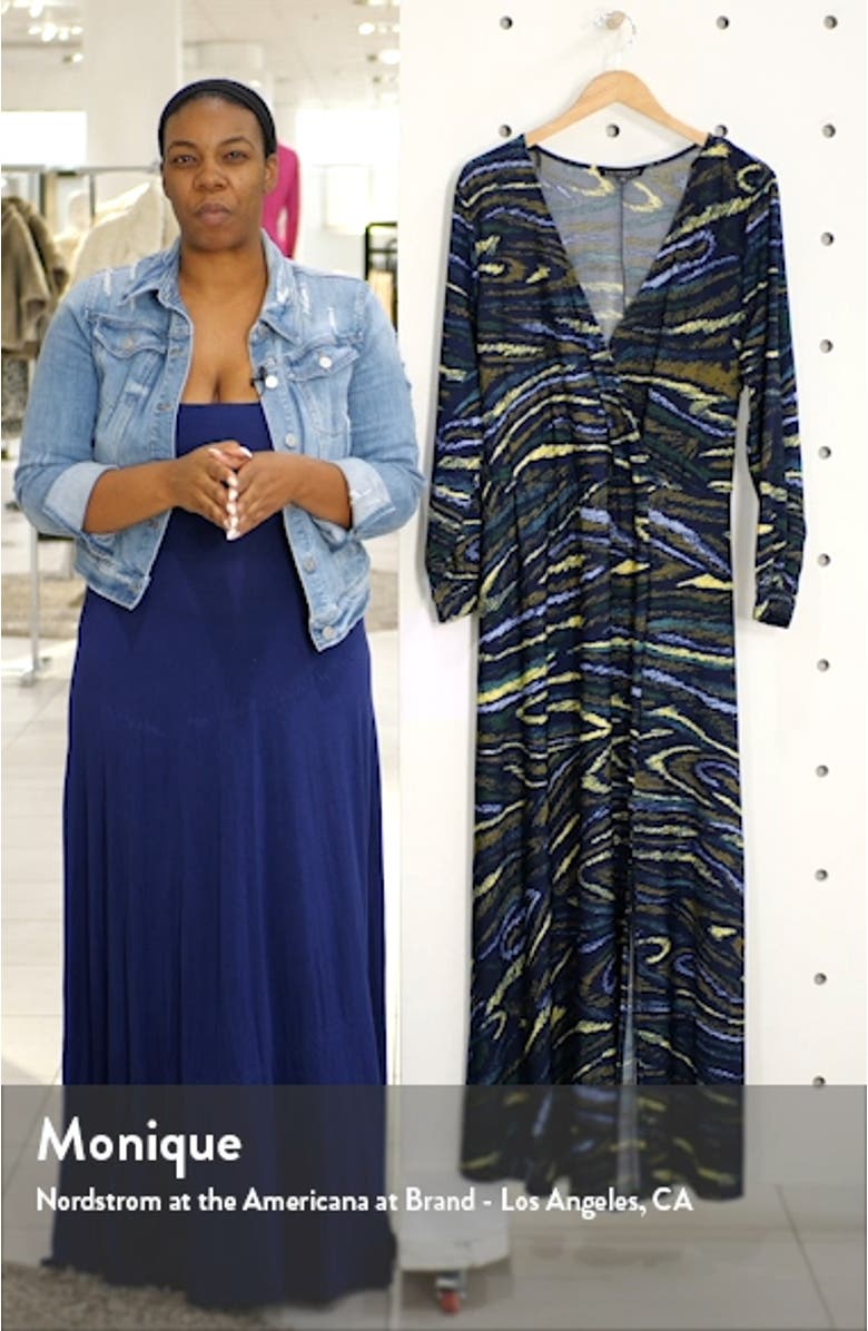 Wrap Front Maxi Dress, sales video thumbnail