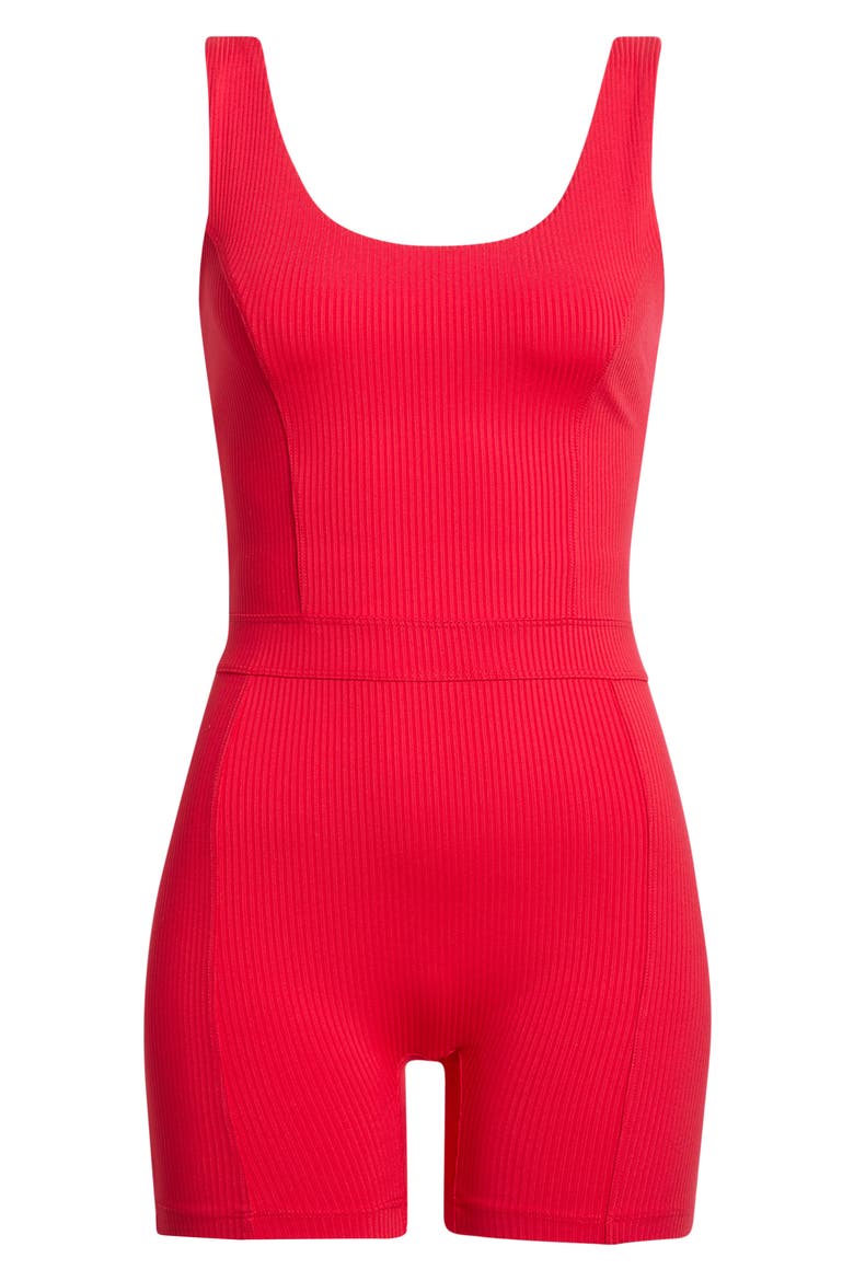 Johanna Ribbed Romper, Alternate, color, CHERRY