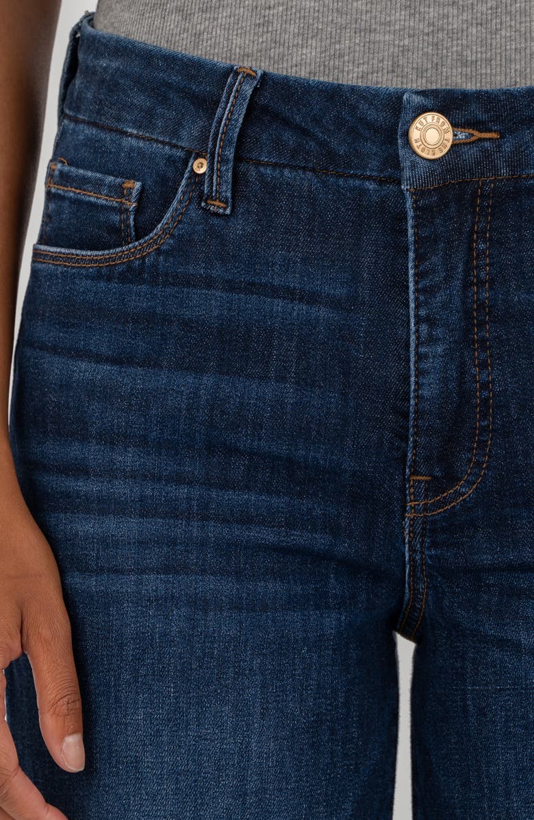 KUT from the Kloth Meg High Waist Raw Hem Wide Leg Jeans, Alternate, color, Innoxious