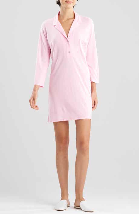 Shangri Embroidered Long Sleeve Sleep Shirt