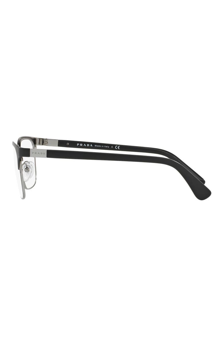Heritage 56mm Square Optical Glasses, Alternate, color, MATTE BLACK