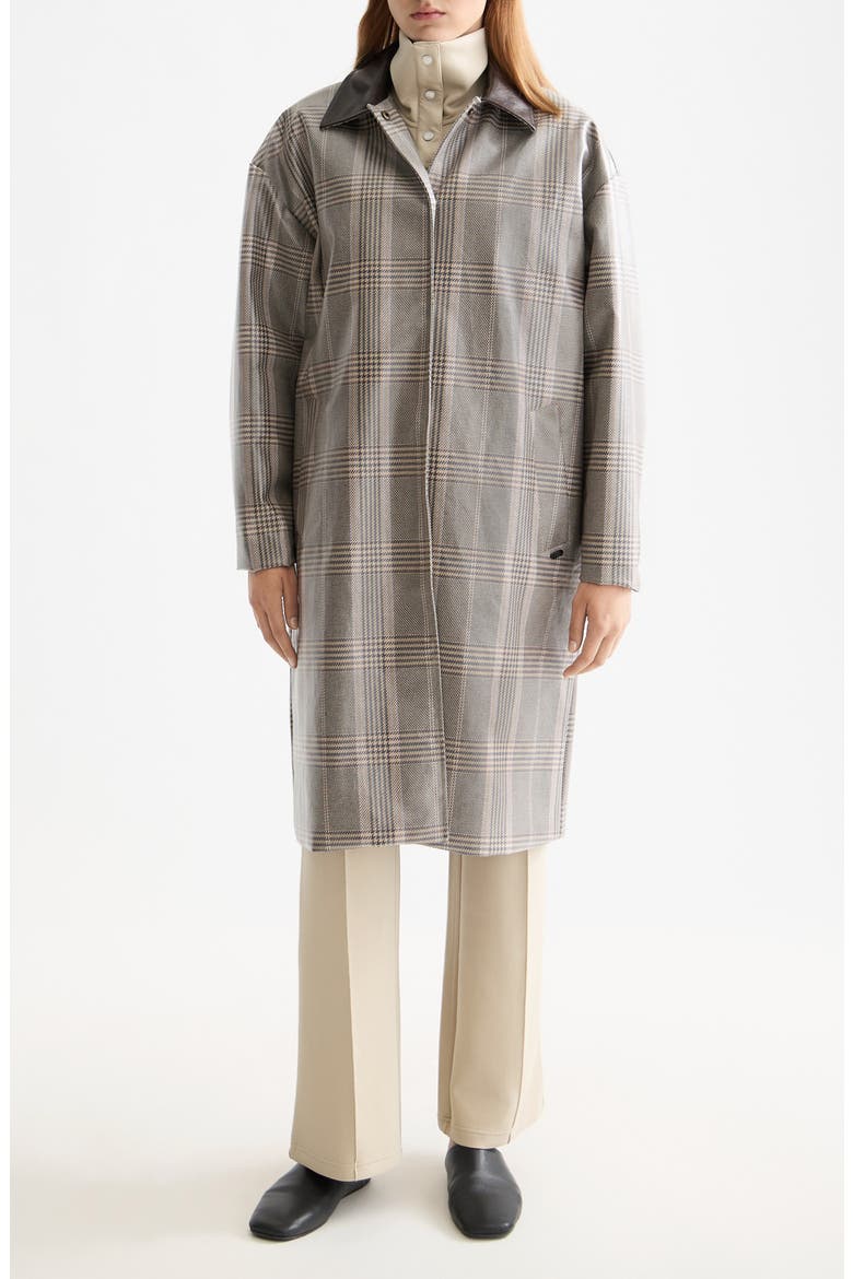 Coated Raincoat, Main, color, PLAZA TAUPE CHECK