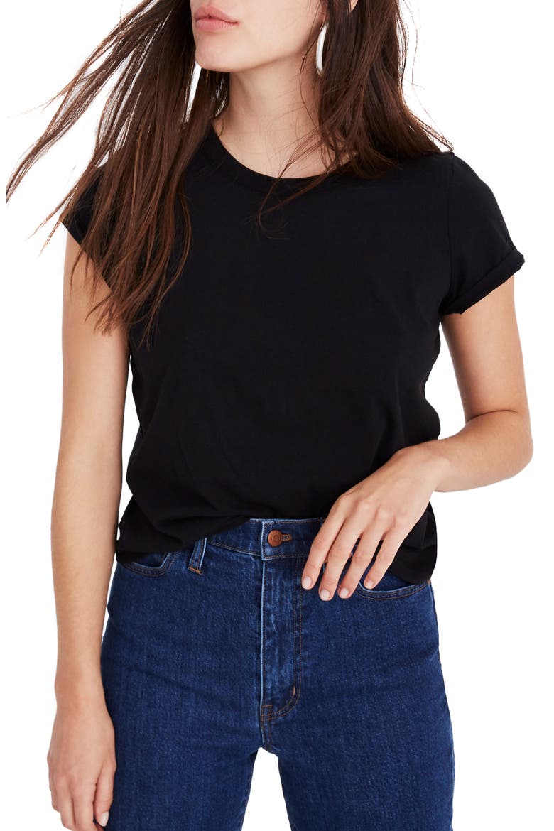 Northside Vintage Tee, Main, color, TRUE BLACK