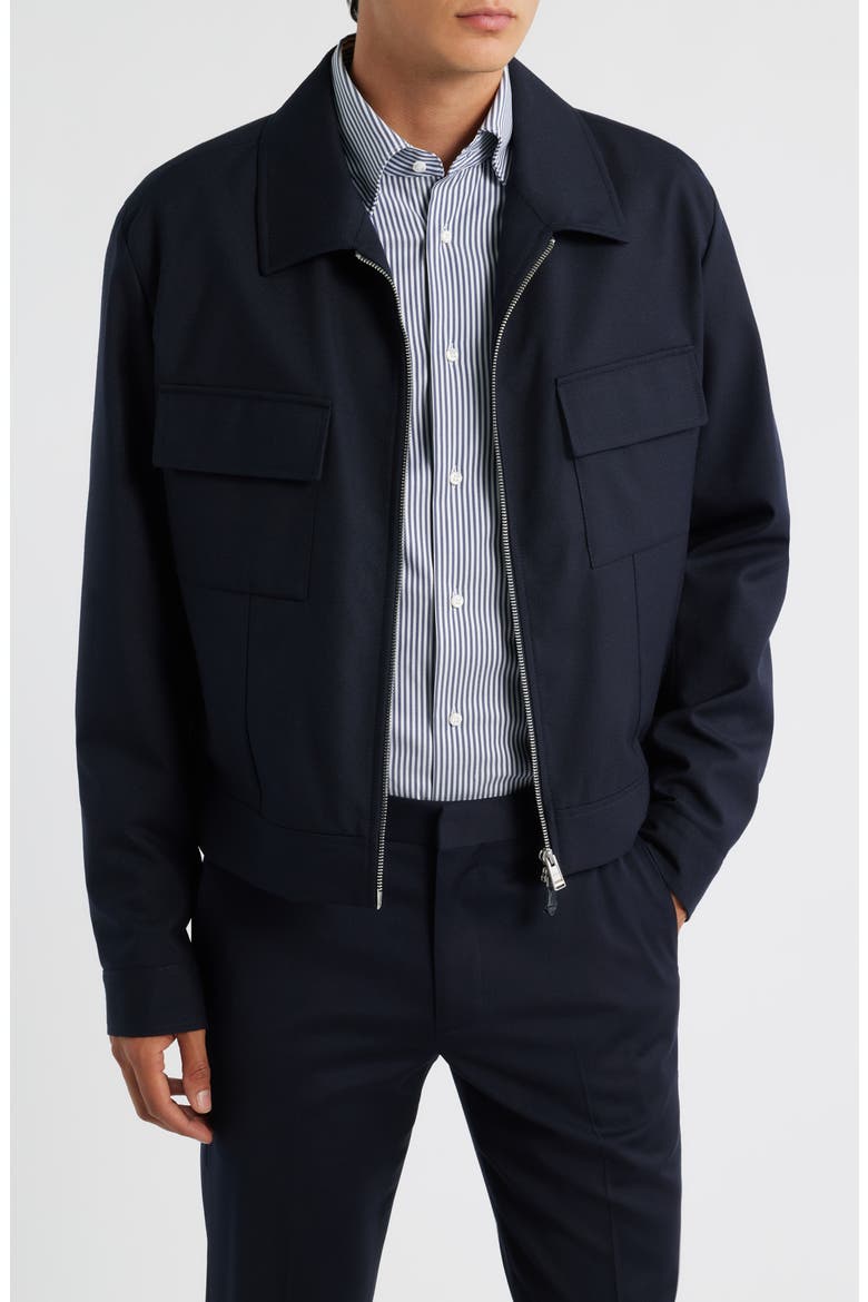 Casper Wool Jacket, Main, color, DARK BLUE