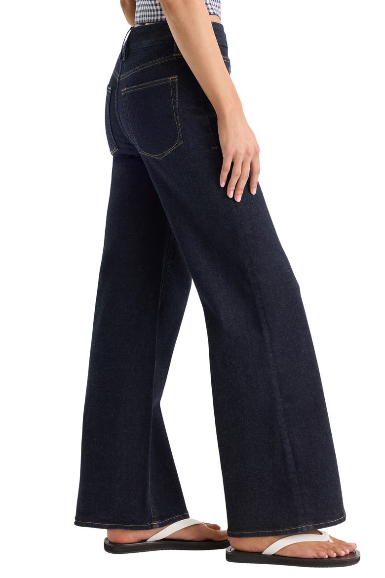 Always Fits Slim Palazzo High Waist Wide Leg Jeans, Alternate, color, DENETHICBLUE04