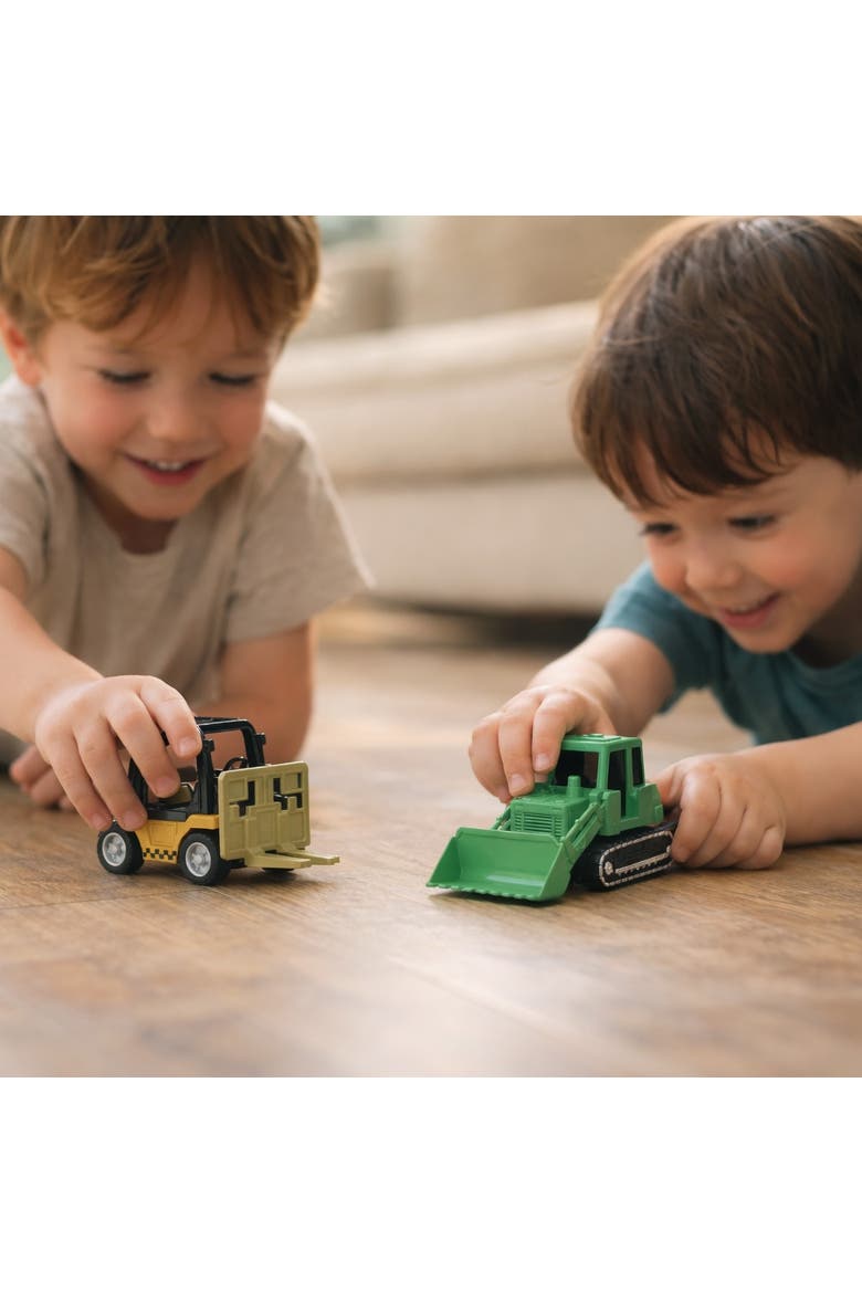 VVC Construction Vehicles, Stackable Pull-Back Diecast Cars, Alternate, color, Multi Color
