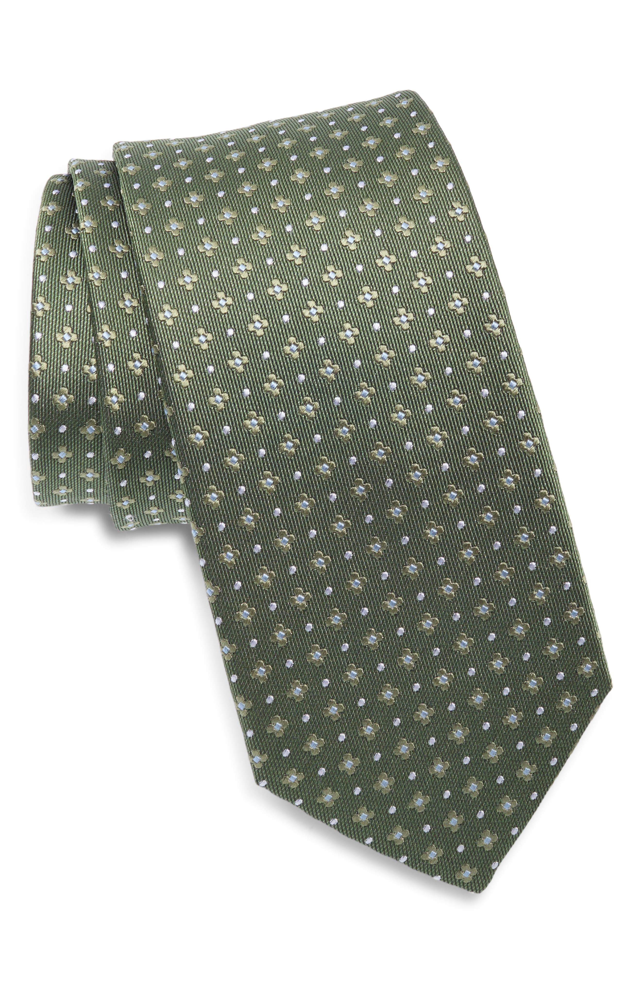 Duchamp Floral Neat Silk Tie