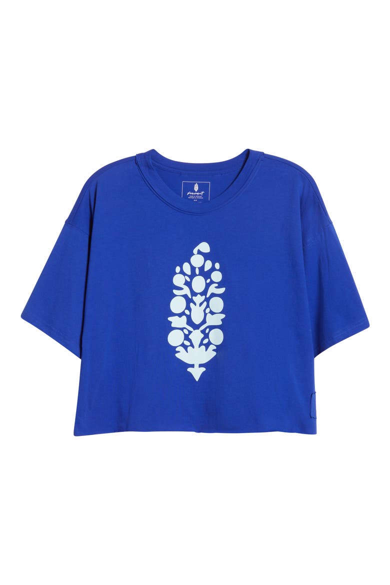 FP Movement Inspire Cotton Graphic T-Shirt, Alternate, color, ELECTRIC SHOCK/ SEA