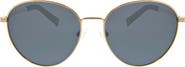 Hurley 59mm Polarized Round Sunglasses