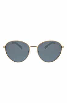Hurley 59mm Polarized Round Sunglasses