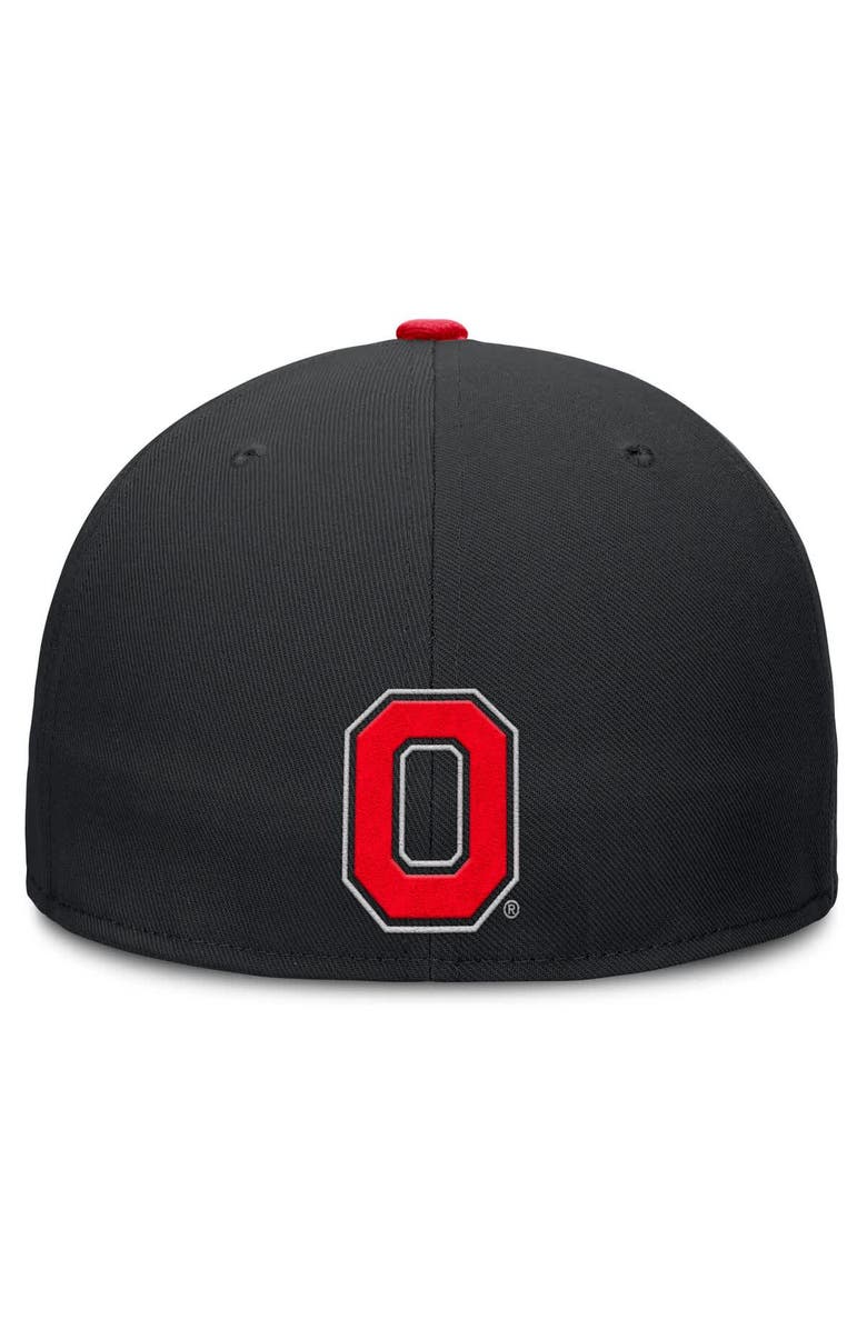 Nike Men's Nike Black Ohio State Buckeyes True Primetime Performance Fitted Hat, Alternate, color, Black