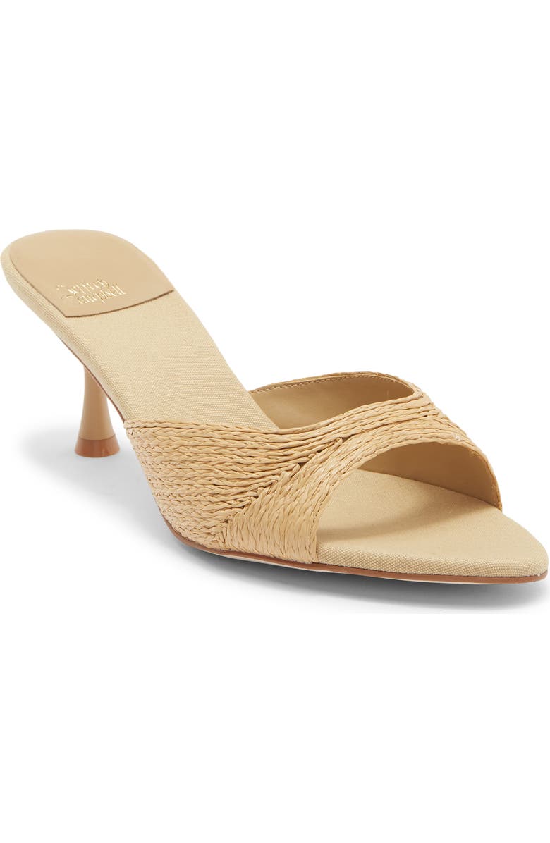 Jeffrey Campbell Spy-Kid Slide Sandal, Main, color, Natural Raffia